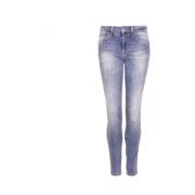 Liu Jo Denim Jeans med hög midja och Bottom Up effekt Blue, Dam