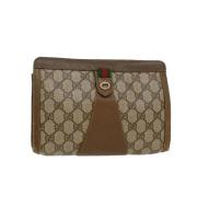 Gucci Vintage Pre-owned Canvas gucci-vskor Beige, Dam