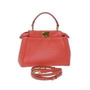 Fendi Vintage Pre-owned Läder handvskor Orange, Dam