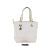 Chanel Vintage Pre-owned Canvas chanel-vskor White, Dam