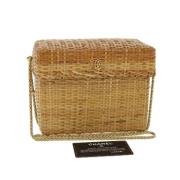 Chanel Vintage Begagnad Beige Läder Chanel Väska Beige, Dam