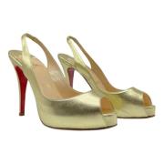 Christian Louboutin Pre-owned Pre-owned Tyg klackskor Yellow, Dam