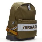 Versace Pre-owned Pre-owned Nylon ryggsckar Green, Dam