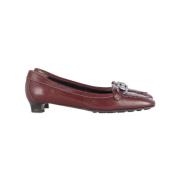 Salvatore Ferragamo Pre-owned Pre-owned Platta skor Red, Dam