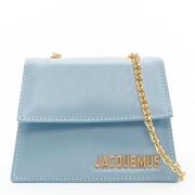 Jacquemus Pre-owned Pre-owned Läder crossbodyvskor Blue, Dam