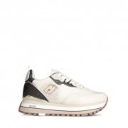 Liu Jo Vita Läder Sneakers med Metallisk Spoiler White, Dam