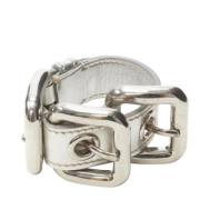 Miu Miu Pre-owned Pre-owned Läder armband Gray, Dam