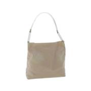 Prada Vintage Pre-owned Nylon prada-vskor Beige, Dam