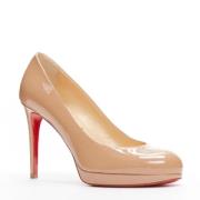 Christian Louboutin Pre-owned Pre-owned Läder klackskor Beige, Dam