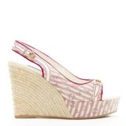 Louis Vuitton Vintage Pre-owned Tyg espadriller Pink, Dam