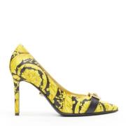 Versace Pre-owned Pre-owned Läder klackskor Yellow, Dam