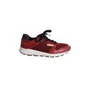 Gucci Vintage Pre-owned Läder sneakers Red, Dam