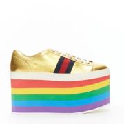 Gucci Vintage Pre-owned Läder sneakers Multicolor, Dam