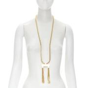 Saint Laurent Vintage Pre-owned Metall halsband Yellow, Dam