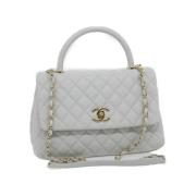 Chanel Vintage Pre-owned Läder chanel-vskor White, Dam