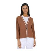 Gran Sasso Stilfull Cardigan Brown, Dam