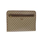 Gucci Vintage Pre-owned Canvas gucci-vskor Beige, Dam