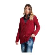 Dondup Stilfull Cardigan för Kvinnor Red, Dam