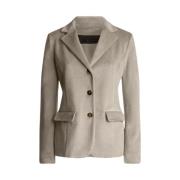 RRD Tryckt sammetsjacka Beige, Dam