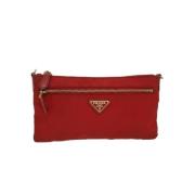 Prada Vintage Pre-owned Nylon prada-vskor Red, Dam