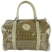 Fendi Vintage Pre-owned duk fendi-väskor Beige, Dam