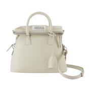 Maison Margiela 5Ac Classique Mini Bag in Beige Leather Beige, Dam