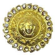 Versace Pre-owned Medusa Head Shank -knapp Yellow, Dam