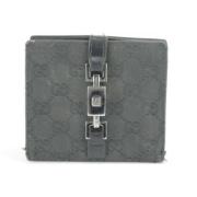 Gucci Vintage Tygplånböcker, Begagnade, Tillverkade i Italien Black, D...