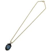 Dior Vintage Pre-owned Metall halsband Blue, Dam