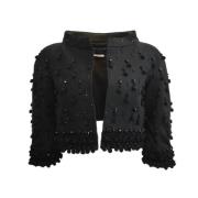 Balmain Pre-owned Pre-owned Silke ytterklder Black, Dam