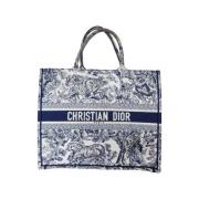 Dior Vintage Pre-owned Canvas totevskor Blue, Dam