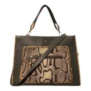 Fendi Vintage Pre-owned Bomull fendi-vskor Brown, Dam