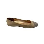 Jimmy Choo Pre-owned Pre-owned Platta skor Beige, Dam