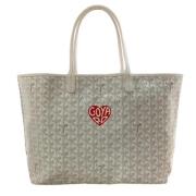 Goyard Vintage Förägande Vitläder Goyard Tote White, Dam