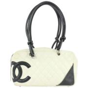 Chanel Vintage Begagnad Handväska, DatoCode/Serienummer: 9690422 White...