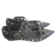 Valentino Vintage Pre-owned Platta skor Black, Dam