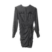 Isabel Marant Pre-owned Delikat Polyester Rynkad Miniklänning Black, D...