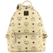 MCM Pre-owned Förägda ryggsäckar Beige, Dam