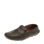 Prada Vintage Pre-owned Platta skor Brown, Dam