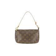 Louis Vuitton Vintage Monogram Pochette Accessoires Väska Brown, Dam