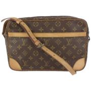 Louis Vuitton Vintage Lackerade Canvasväskor - Vintagestil Brown, Dam