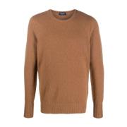 Drumohr Klassisk Kamel Pullover Tröja Brown, Herr