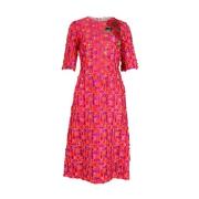 Dolce & Gabbana Pre-owned Pre-owned Polyester klnningar Red, Dam