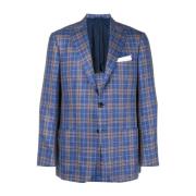 Kiton Rutig Enradig Blazer Blue, Herr