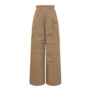 Ambush Wide Trousers Beige, Dam