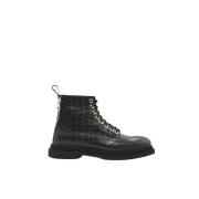 Giuliano Galiano Lace-up Boots Black, Herr