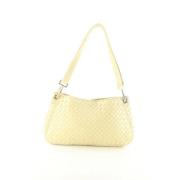 Bottega Veneta Vintage Pre-owned Canvas axelremsvskor Beige, Dam