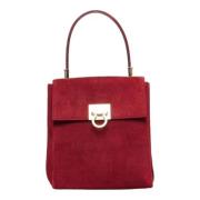 Salvatore Ferragamo Pre-owned Pre-owned Mocka handvskor Red, Dam