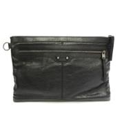 Balenciaga Vintage Pre-owned Läder kuvertvskor Black, Dam