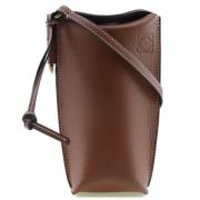 Loewe Pre-owned Pre-owned Läder axelremsvskor Brown, Dam